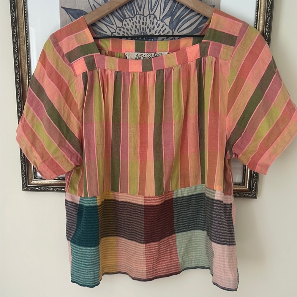 Ace & Jig Colorful Striped Women's Top M